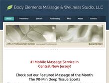 Tablet Screenshot of bodyelementsmassage.com